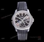 (GR) V2 Upgraded 5164A Patek Philippe Aquanaut Grey Dial Black Rubber Swiss Replica Watch